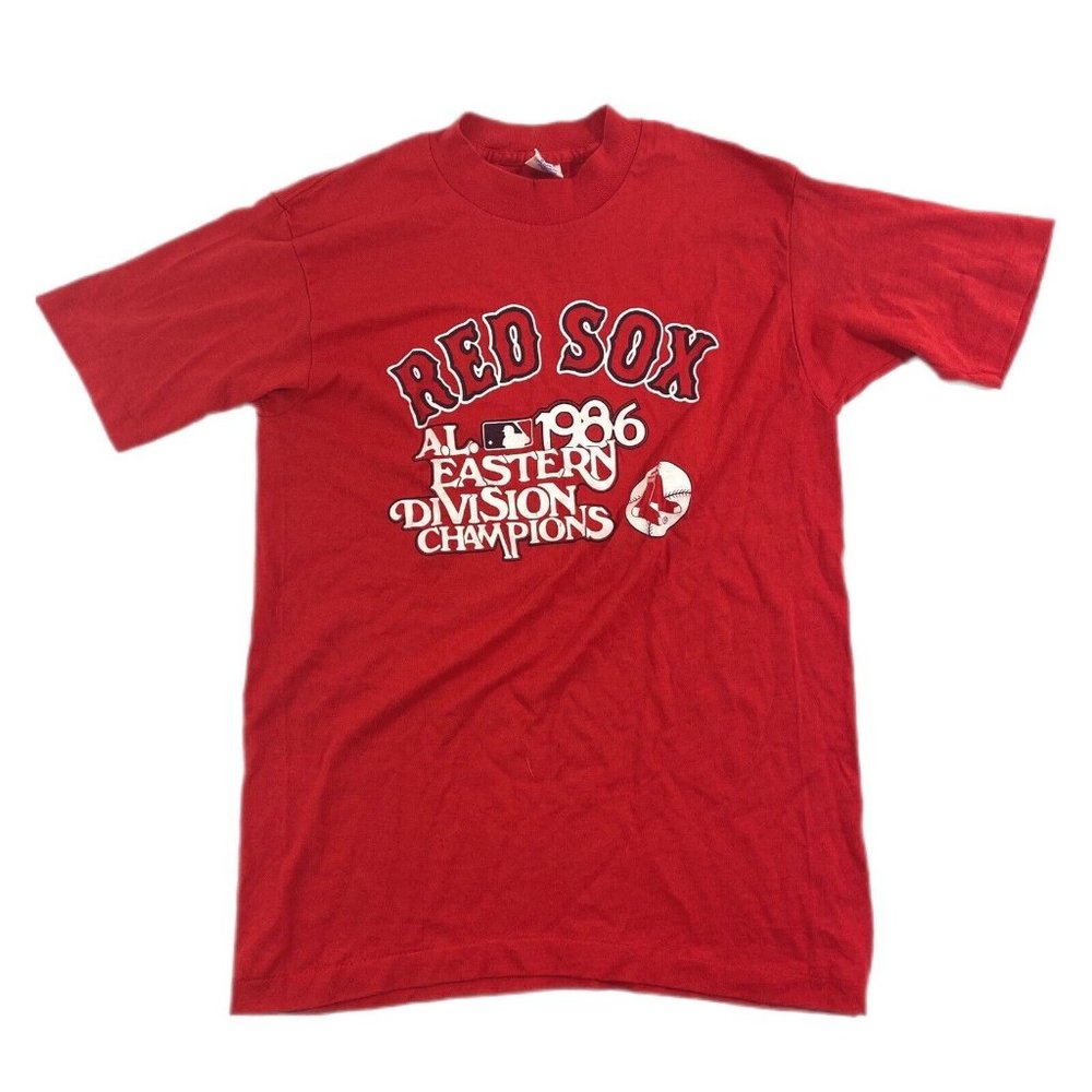 Original Trench 1986 American League Champions BOSTON RED SOX Sz Small T Shirt